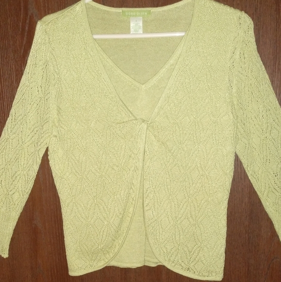 Sigrid Olsen 2-in-1 Light 3/4 Sleeve Sweater - Picture 2 of 9